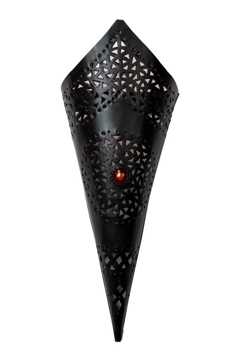 Wandlamp Fatma Oranje H50 cm | Marokkaans-mediterraan handwe