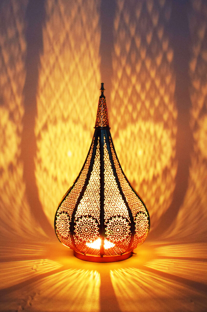 Oosterse lantaarn, windlicht, tuindecora box