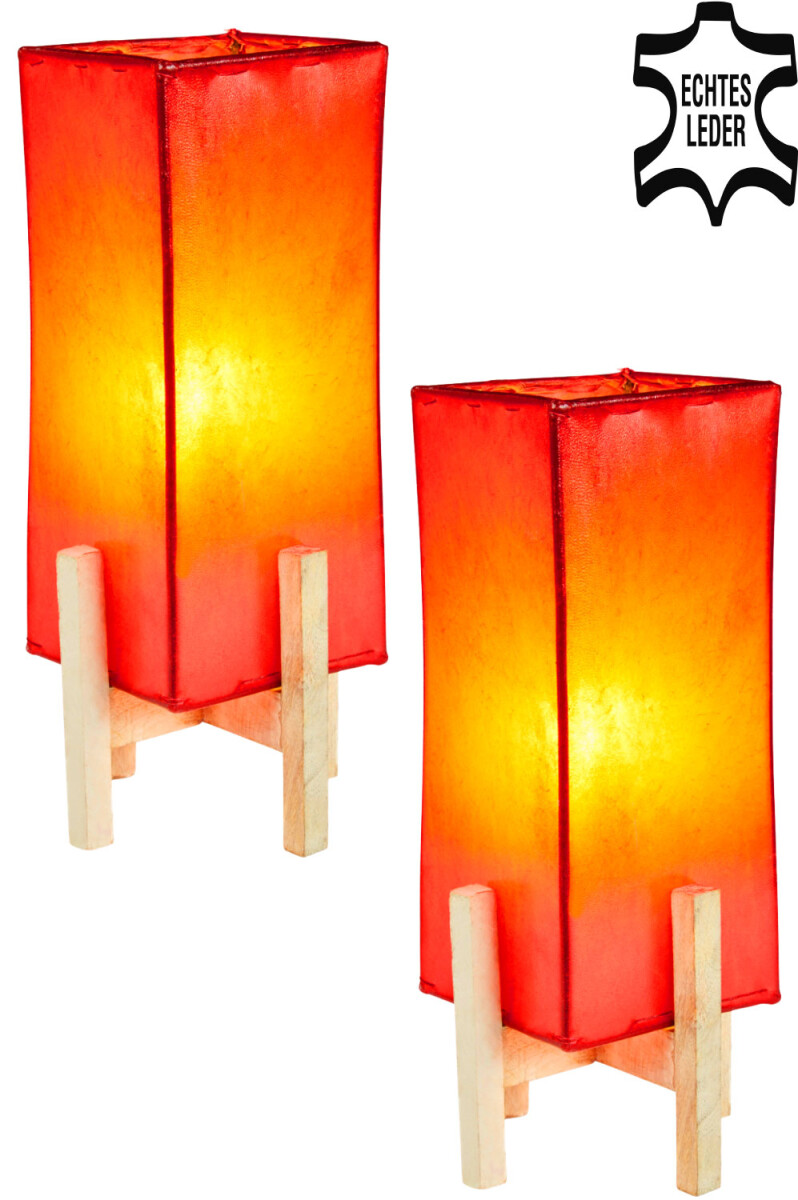 Set van 2 Janka rood met wit frame box
