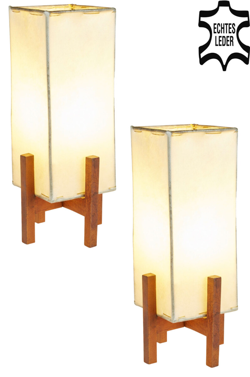 Set van 2 Janka Natur met donkerbruin fr box