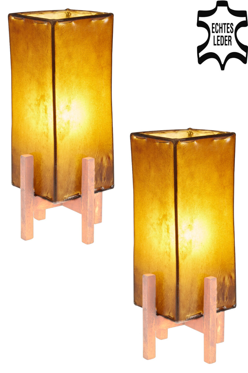 Set van 2 Janka bruin met bruin frame box