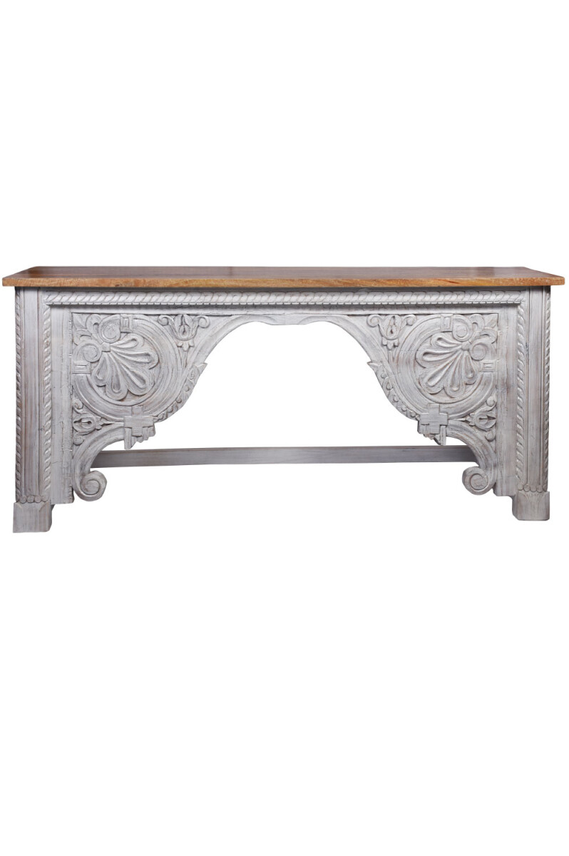 Oosterse houten consoletafel Galib 190 c box