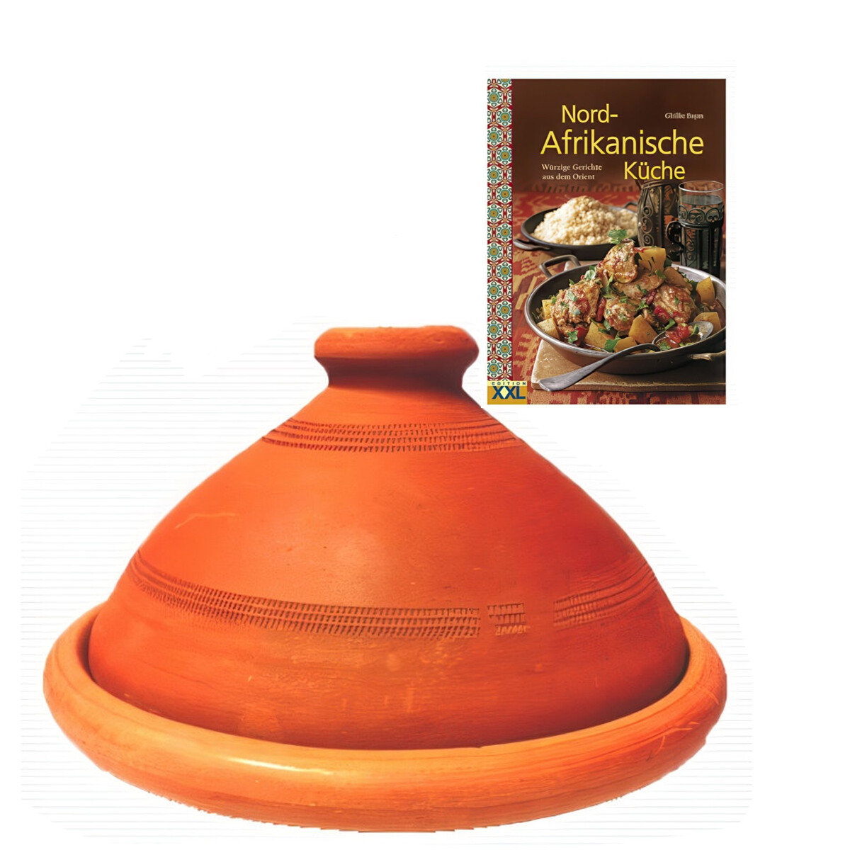 Set van 2 ORIGINELE Tuareg-tajines &Osla box