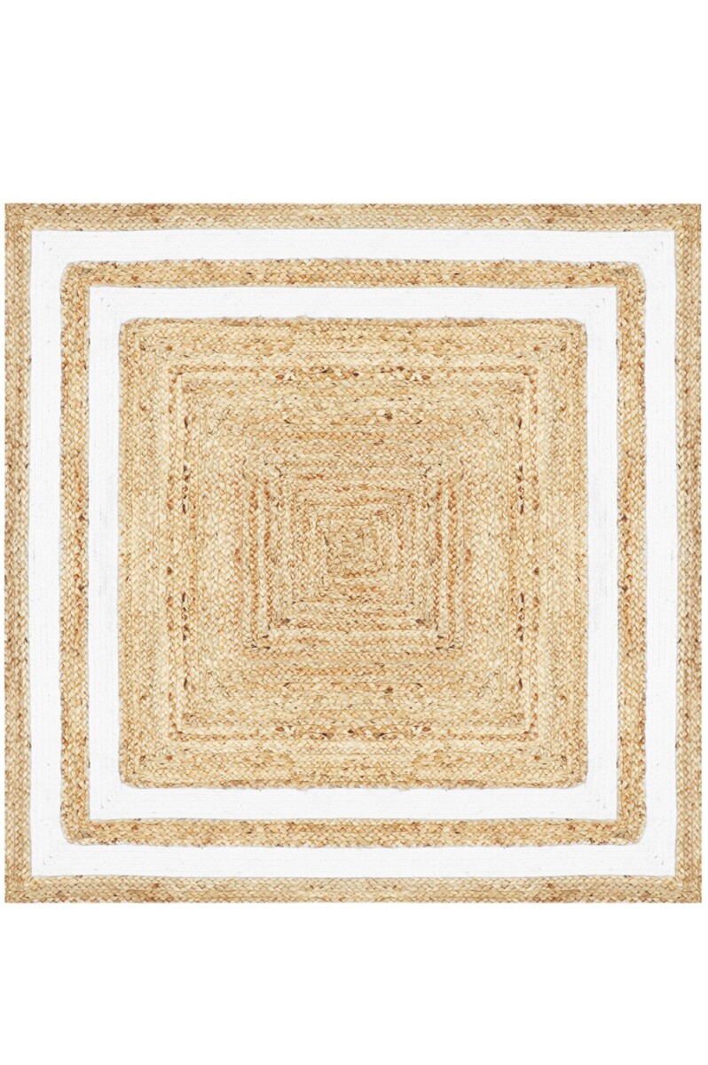 Jute woonkamerkleed Chloe 120 x 120 cm box