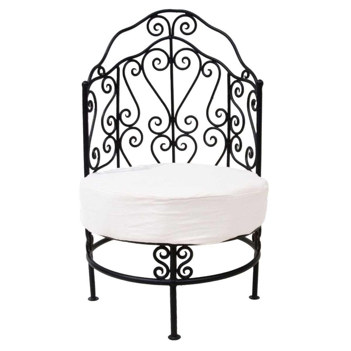 Andalouse ijzeren tuinstoel B 60 cm | Mediterrane tuinstoel