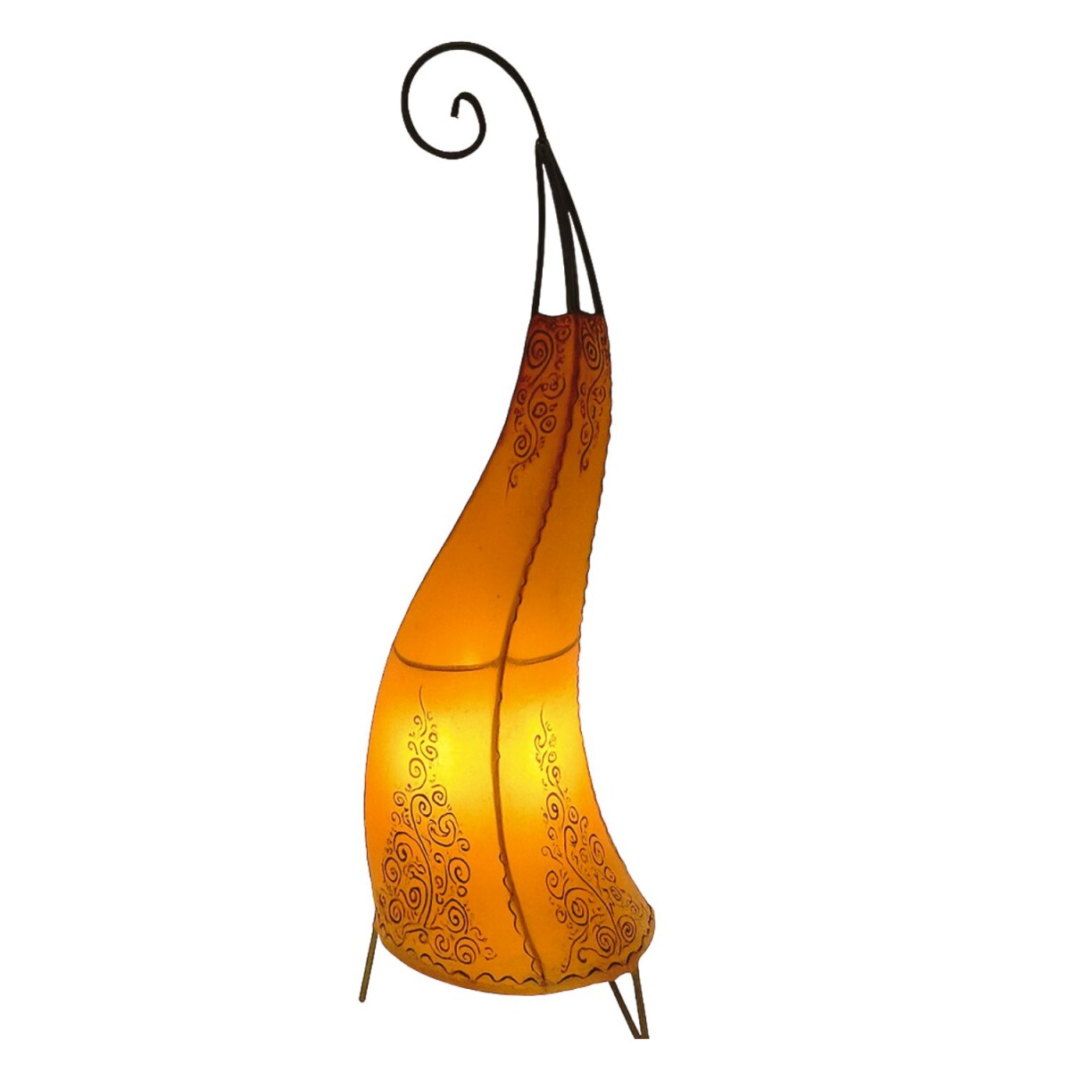 Oosterse staande lamp Daya Oranje, 70 cm box