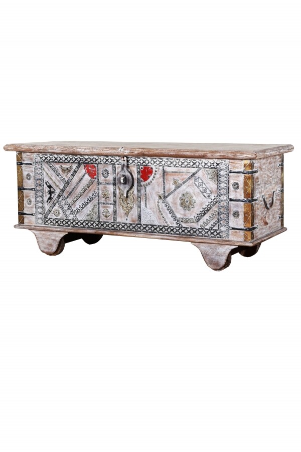Landhuis-houten kist Chadijah (Indiaas)  box