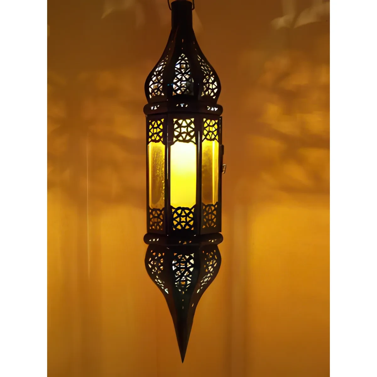 Moorse plafondlamp Rihana Oranje box
