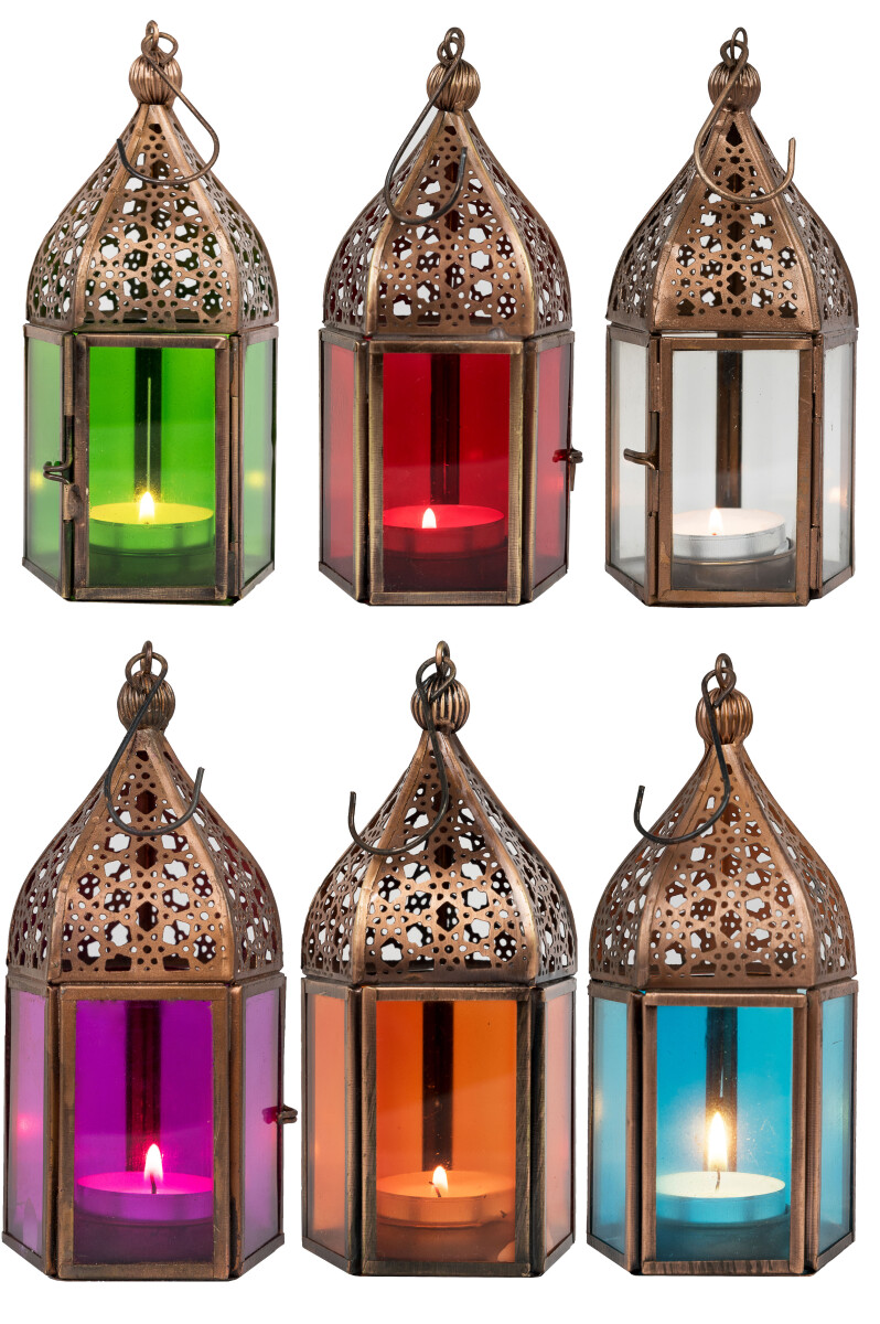 Oosterse lantaarns, set van 6: Meena-lan box