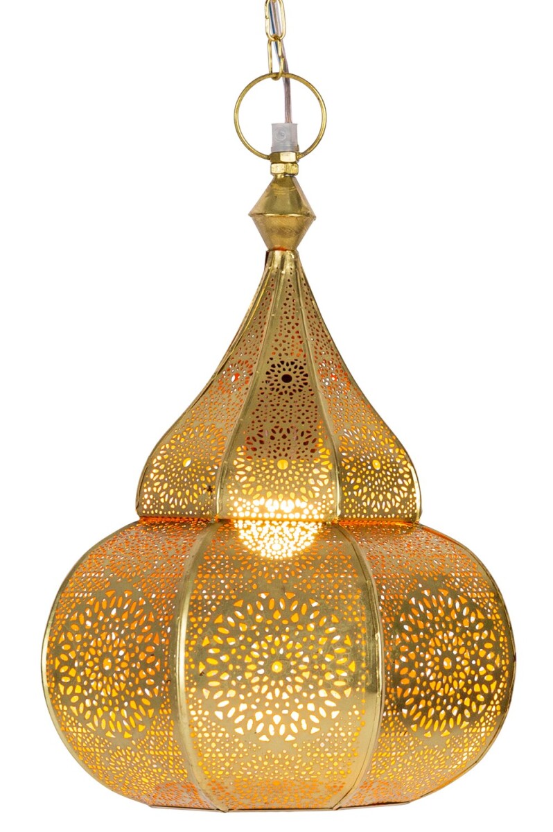 Oosterse lamp Eettafellamp Ilham Goud -  box