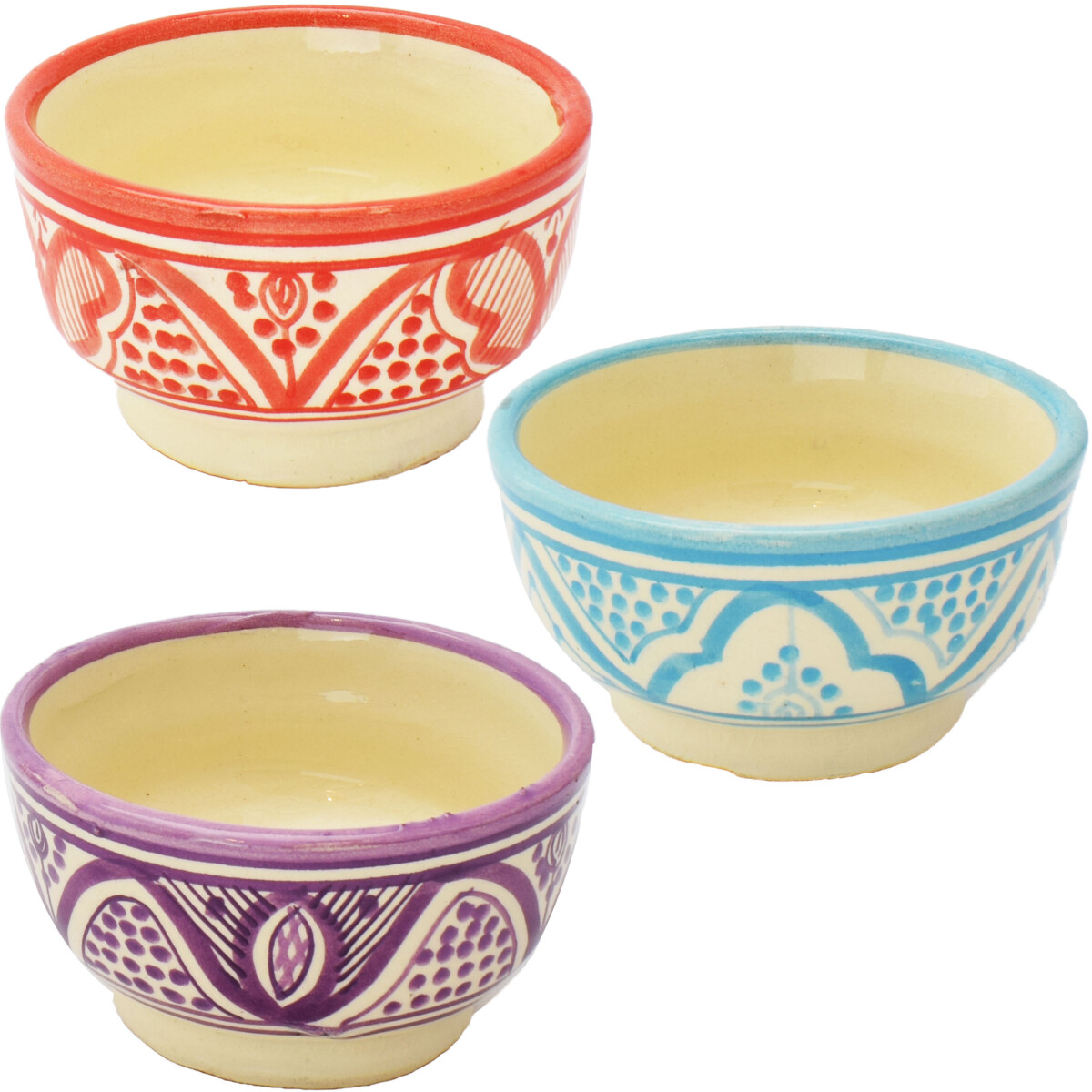Set van 3 oosterse schalen / dipschaaltj box