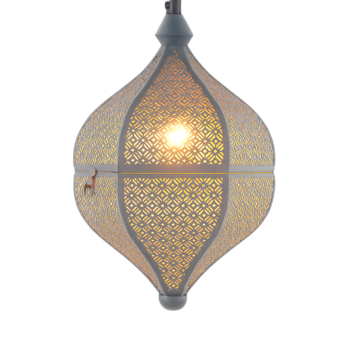 Lamilami Grijs | Oosterse hanglamp van metaal 31 cm