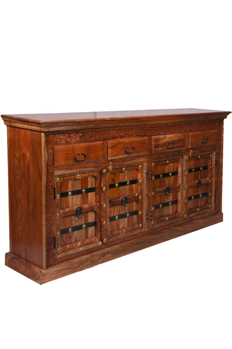 Vintage dressoir van massief hout Hurgha box