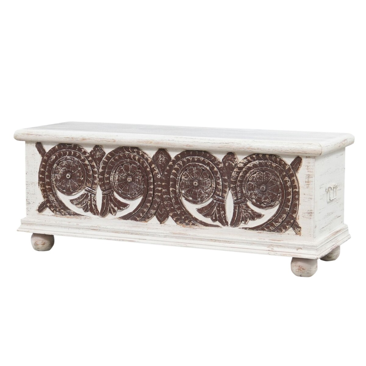 Daris massief houten opbergkist in boho- box