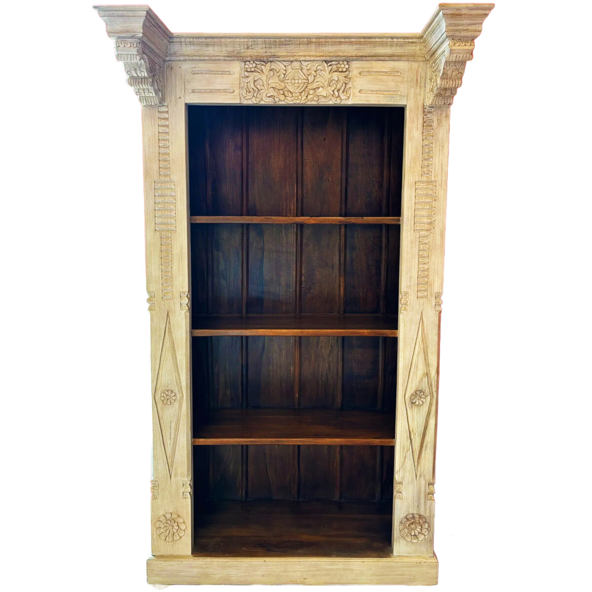 Oosterse vintage boekenkast, antiek, mas box