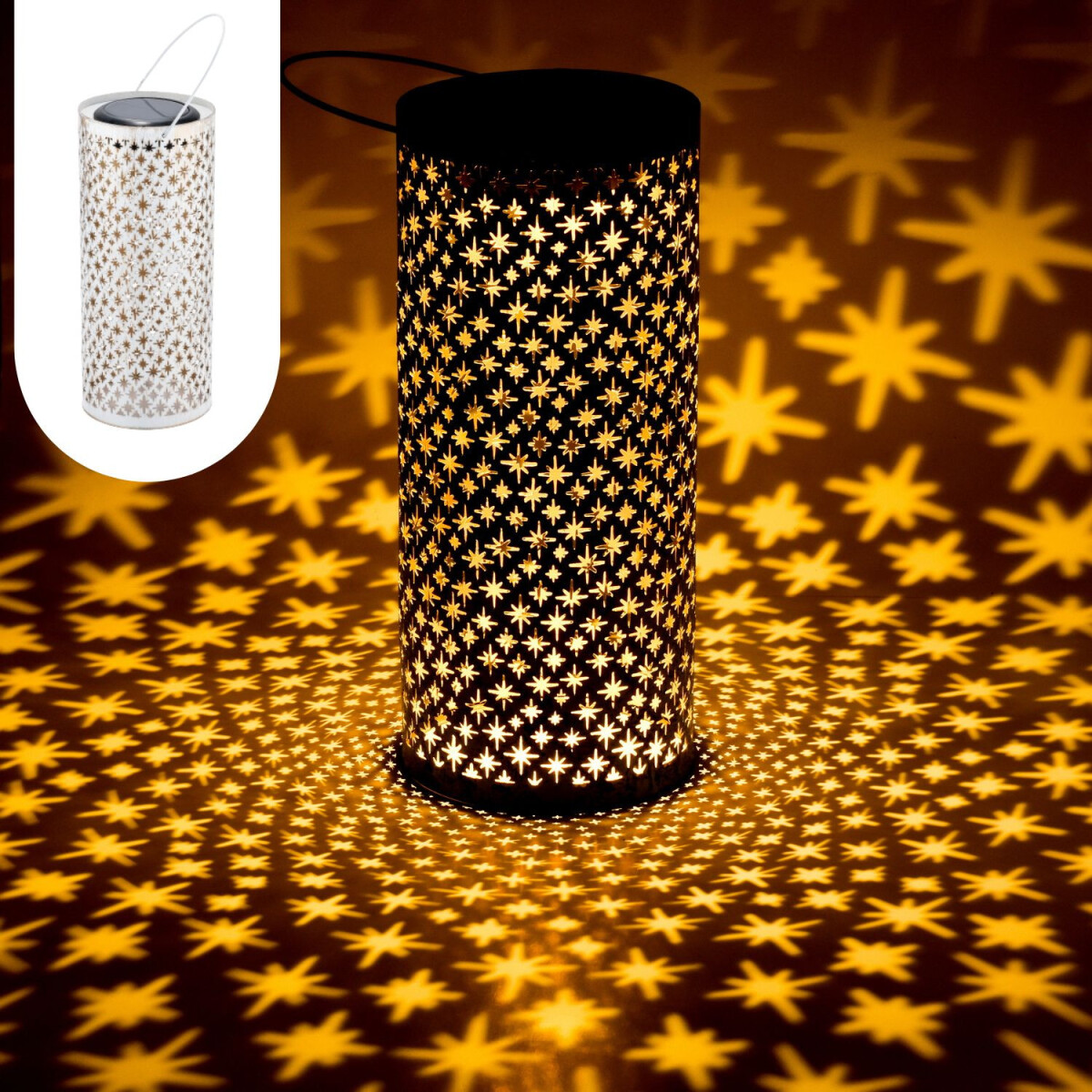Boho-stijl zonne-lantaarn, windlicht, bu box