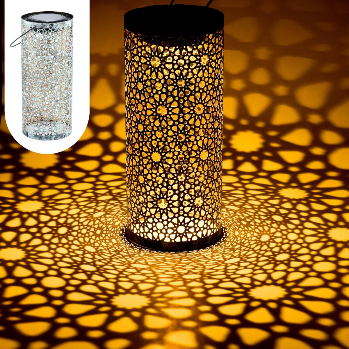 Oosterse zonne-lantaarn, decoratieve lamp voor balkon en...