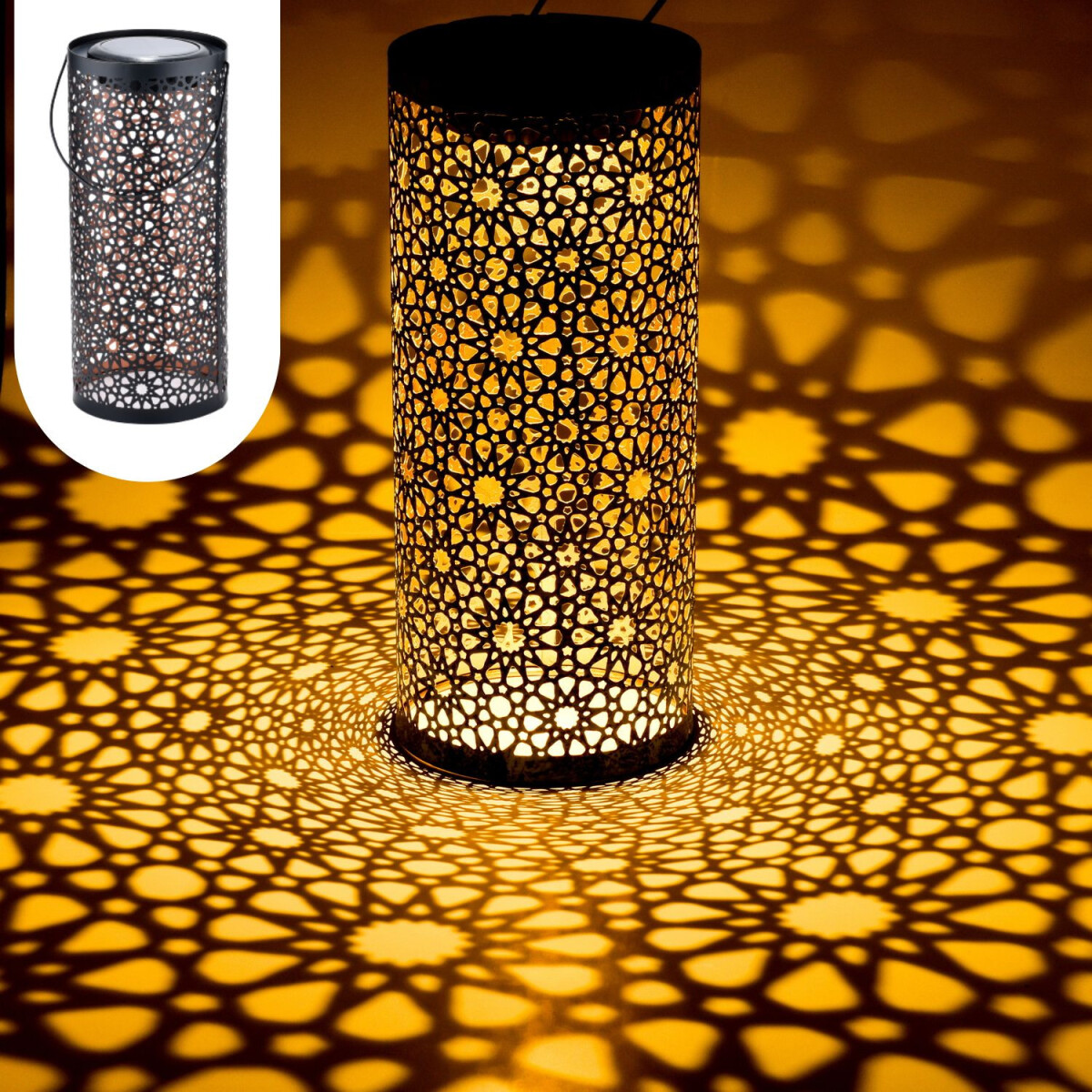 Oosterse zonne-lantaarn Lantaarn Lamp Ba box