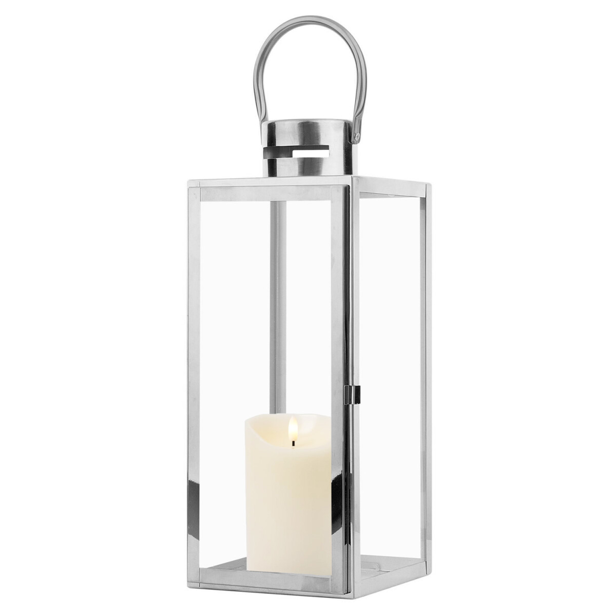 Tuinlantaarn Jarda, zilver, 39 cm box
