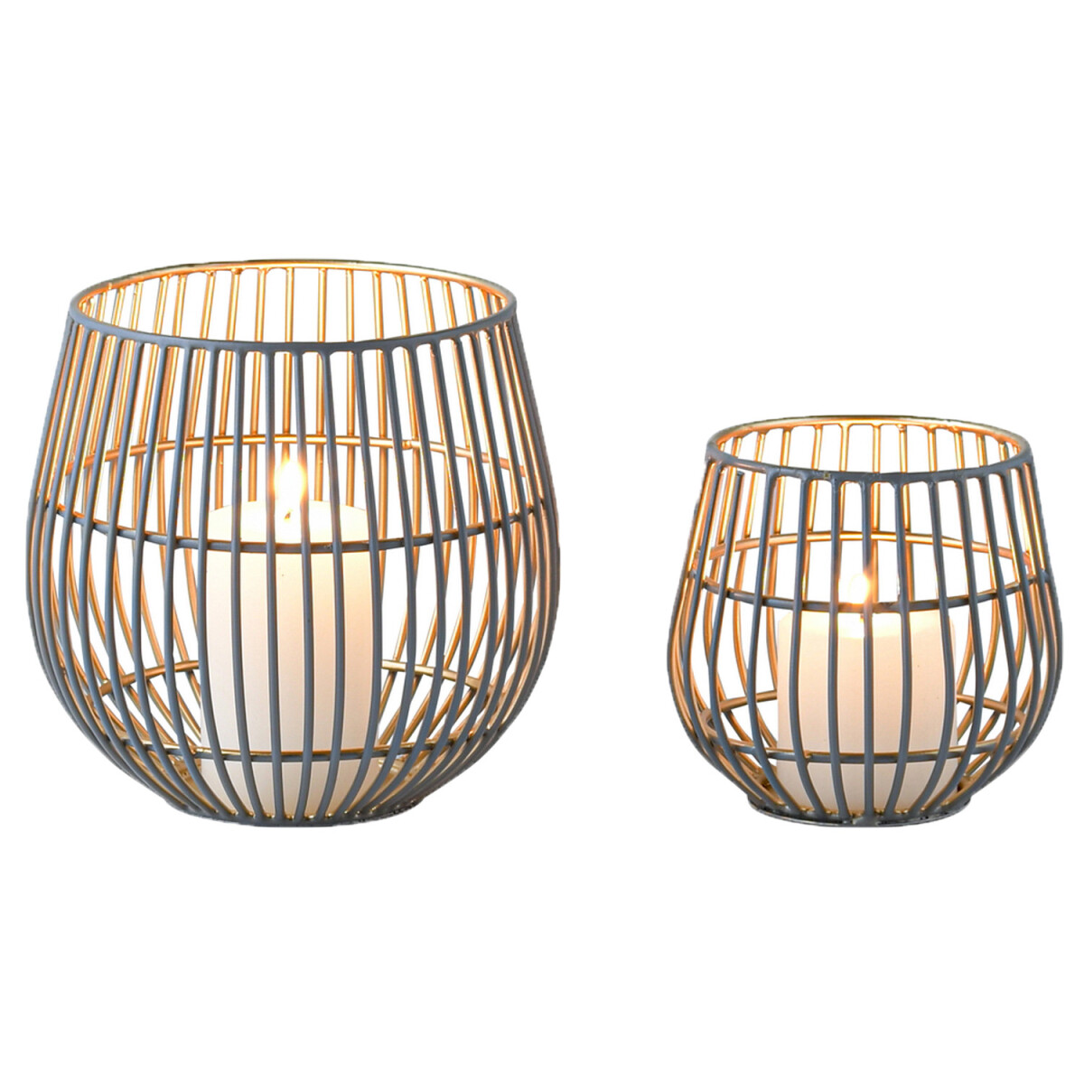 Set van 2 moderne decoratieve theelichth box