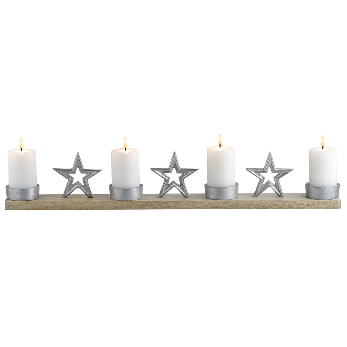 Moderne decoratie: adventskrans, kandela box