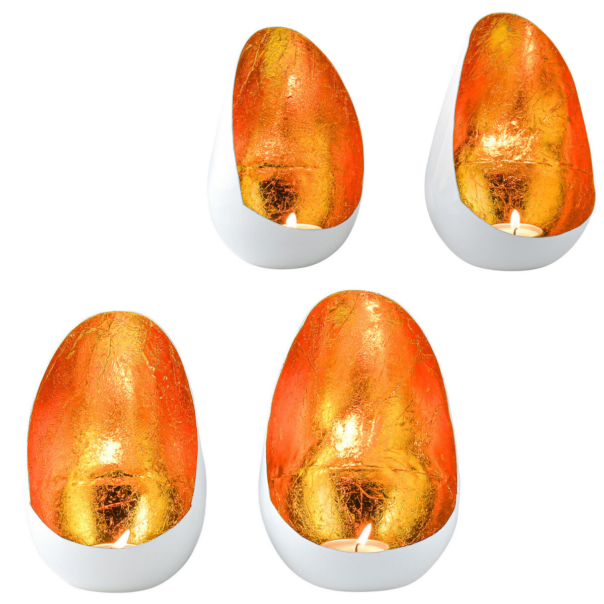 Set van 2 decoratieve, esthetische theelichthouders van Nami