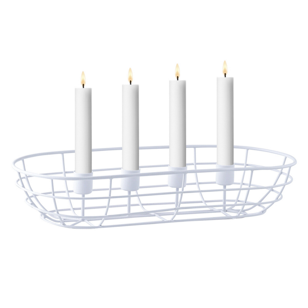 Moderne decoratieve adventskrans, kandel box