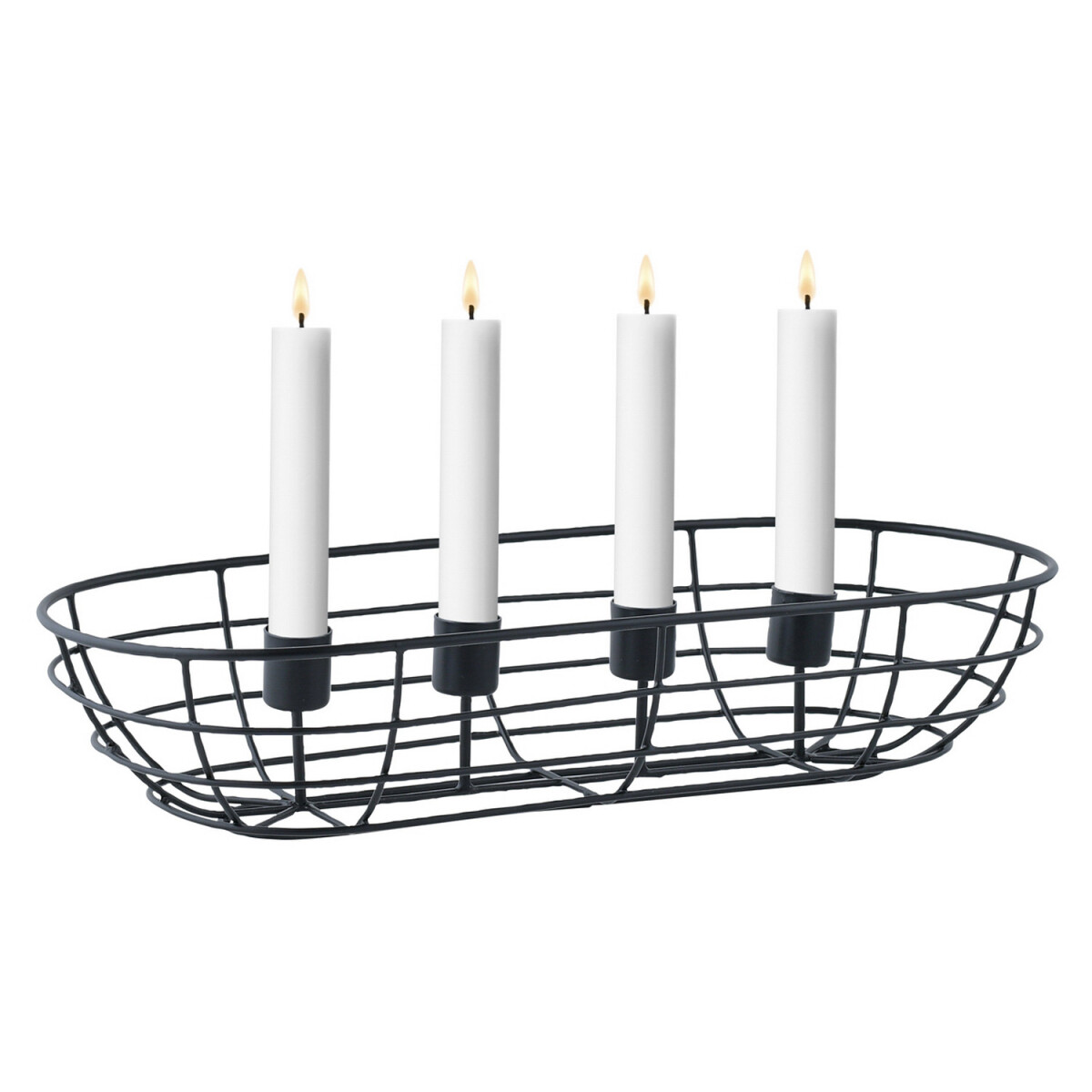 Moderne decoratieve adventskrans, kandel box