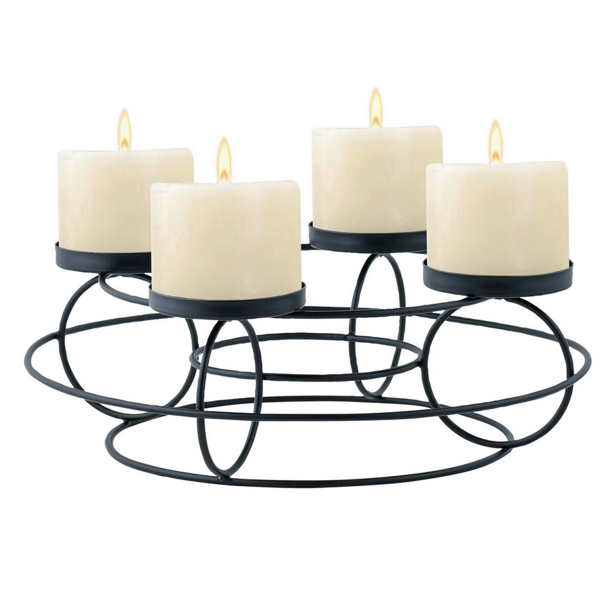 Moderne decoratieve adventskrans, kandel box