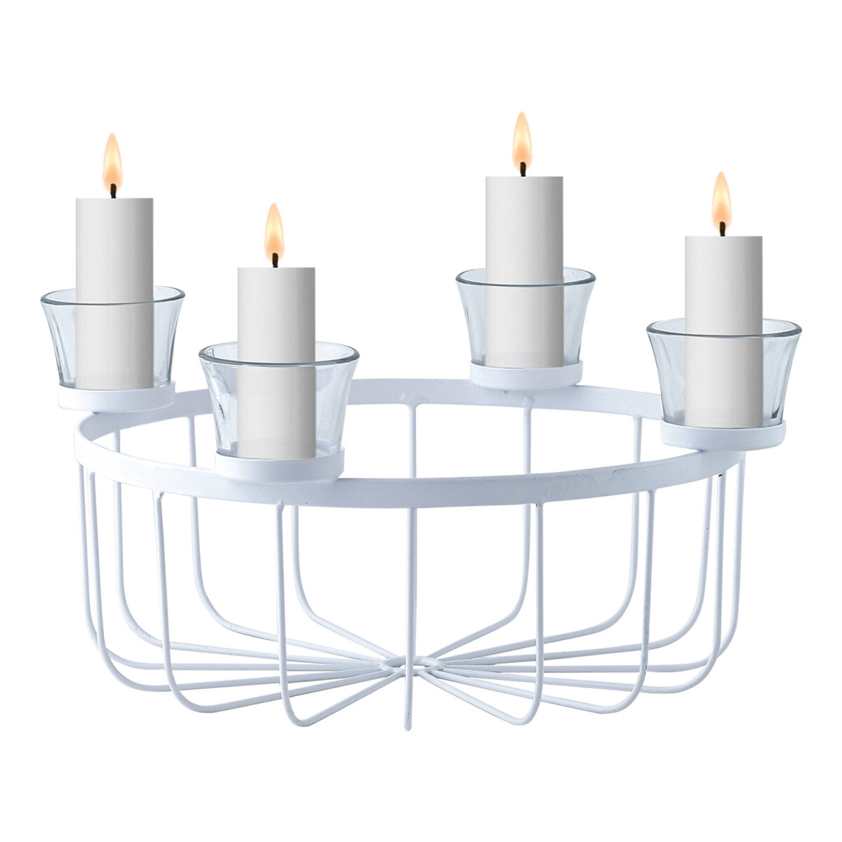 Moderne decoratieve adventskrans, kandel box