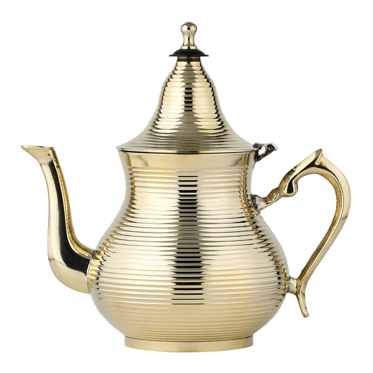 Marokkaanse decoratieve theekan van messing – Nadima G