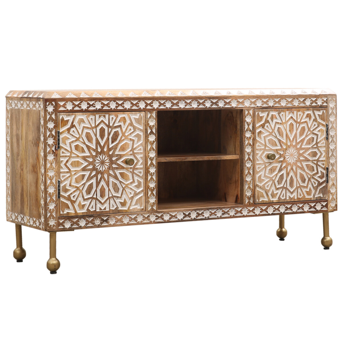 Boho-decoratie: Ibrar tv-kast box