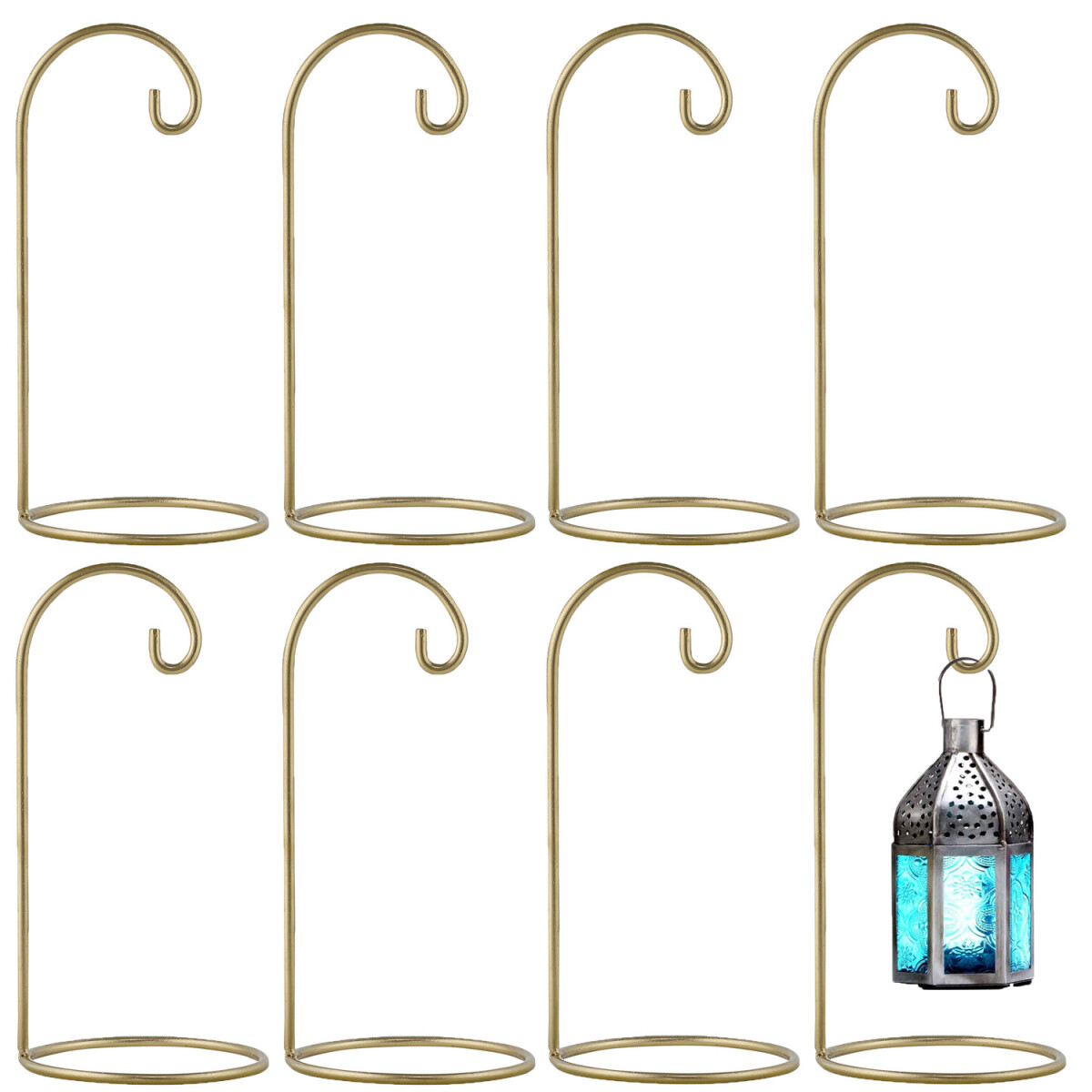 Set van 8 lantaarnstandaards Buno Gold Klein