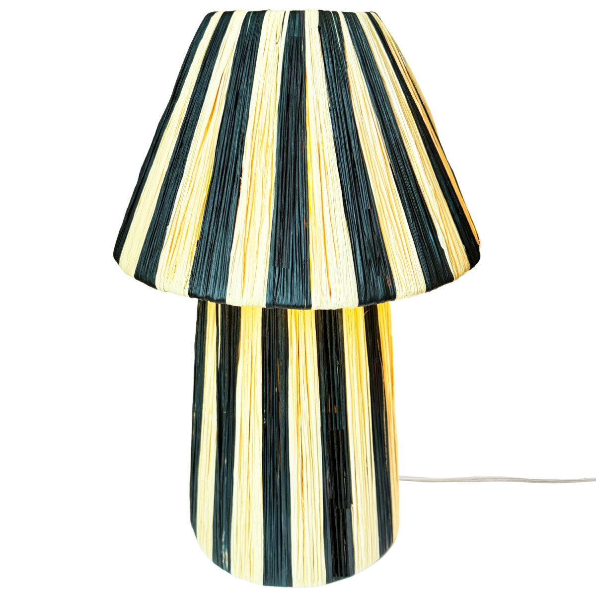 Boho-tafel- en nachtlamp Morjan, beige e box