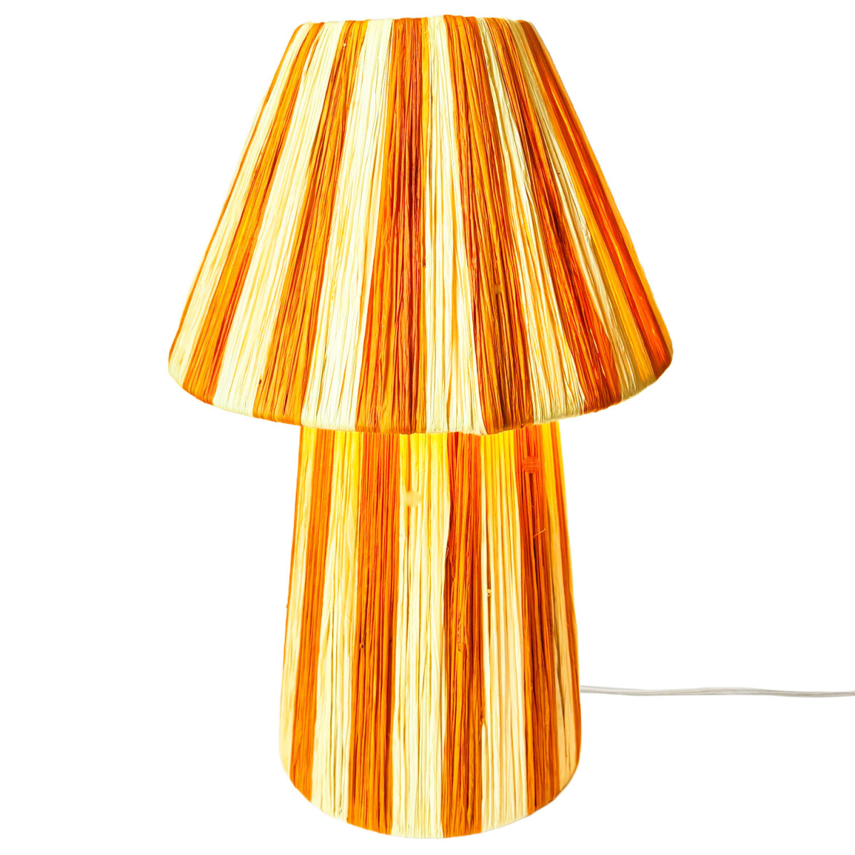 Boho-tafel- en nachtlamp Morjan, beige e box