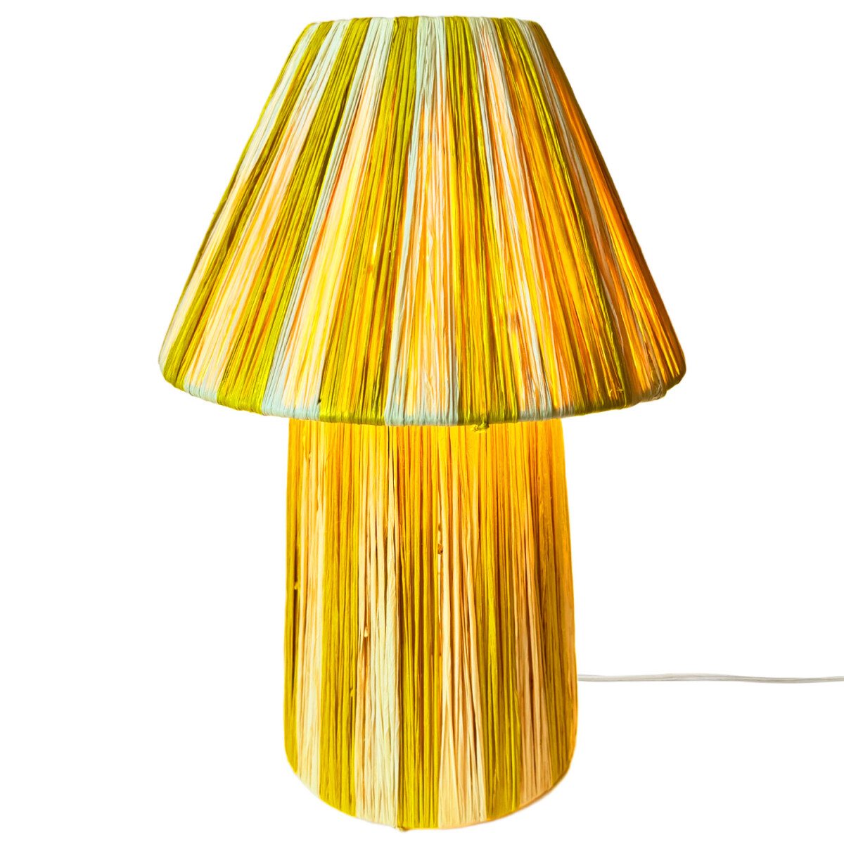 Boho-tafel- en nachtlamp Morjan, beige e box