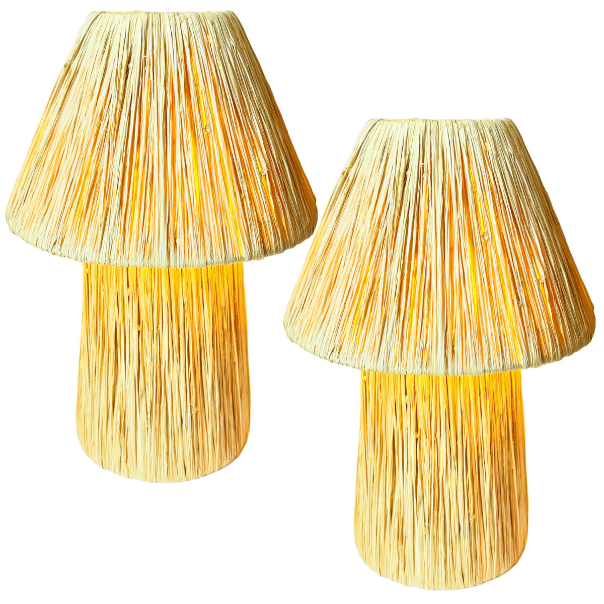 Set van 2 boho-decoratieve tafellampen / nachtlampjes Morjan