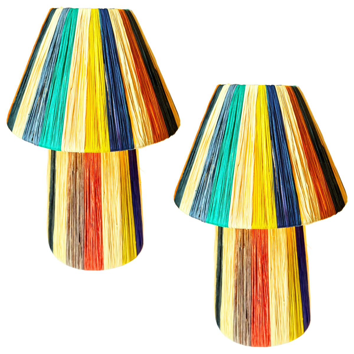 Set van 2 boho-decoratieve tafellampen / box