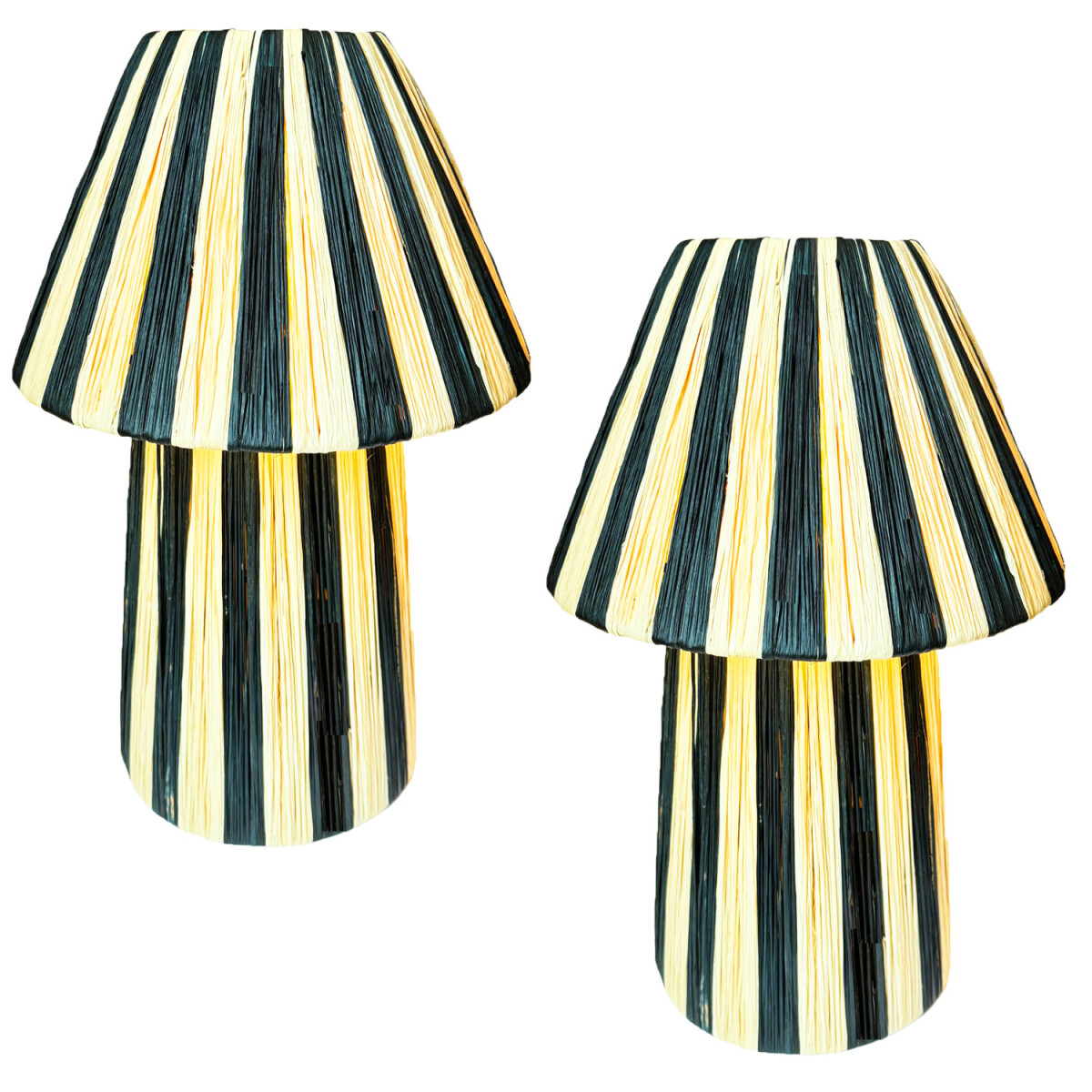 Set van 2 boho-decoratieve tafellampen / box