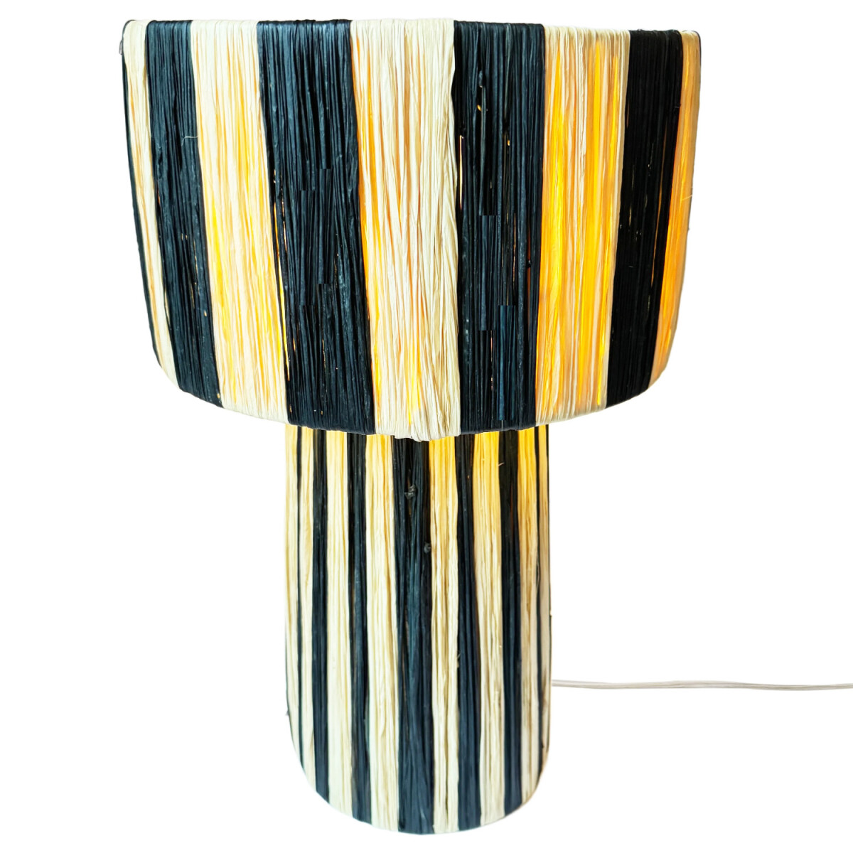 Boho-tafel- en nachtlamp Morjana, beige  box