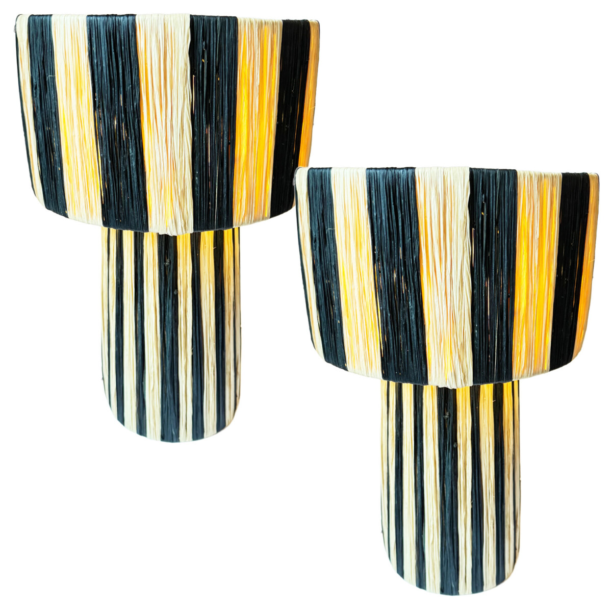 Set van 2 boho-decoratieve tafellampen / box