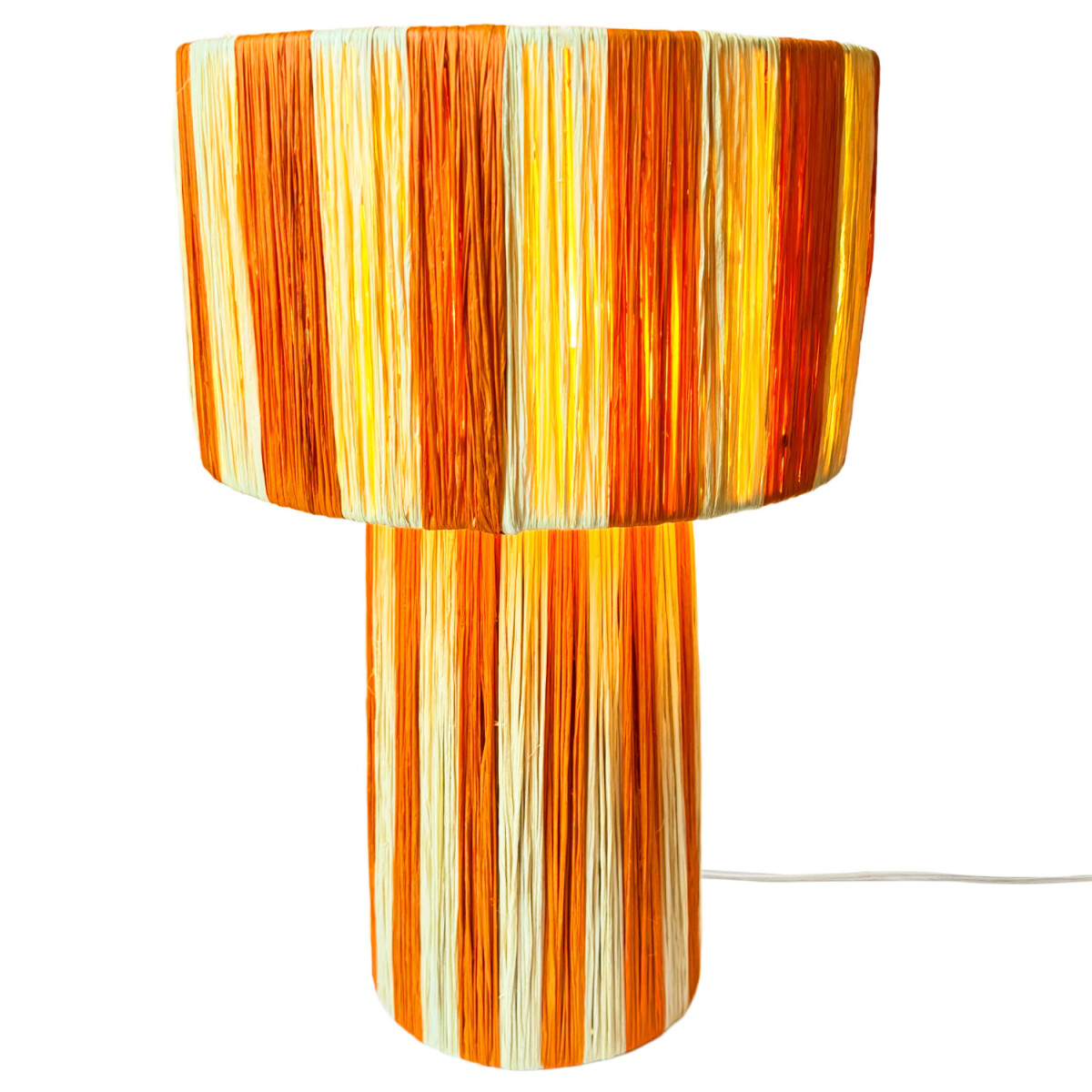 Boho-tafel- en nachtlamp Morjana, beige  box