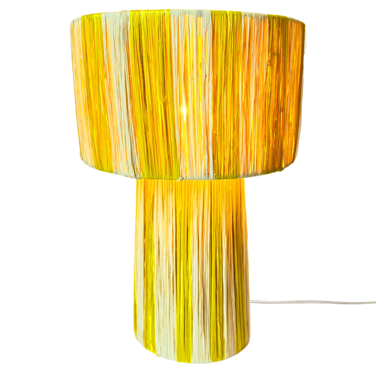 Boho-tafel- en nachtlamp Morjana, beige  box