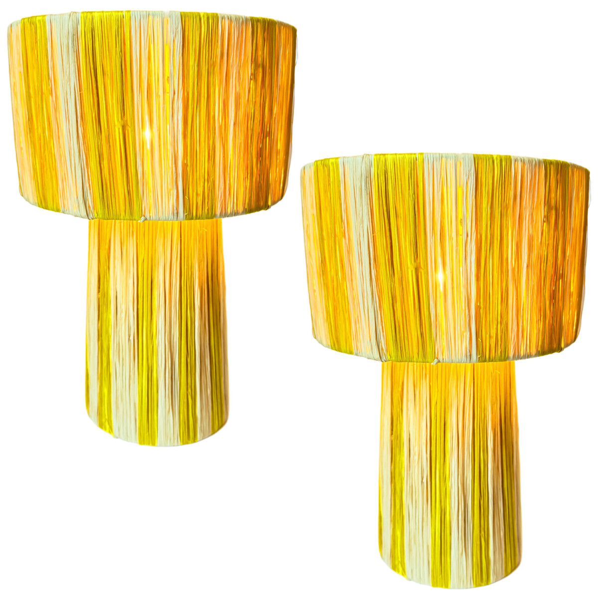 Set van 2 boho-decoratieve tafellampen/nachtlampjes Morjana 