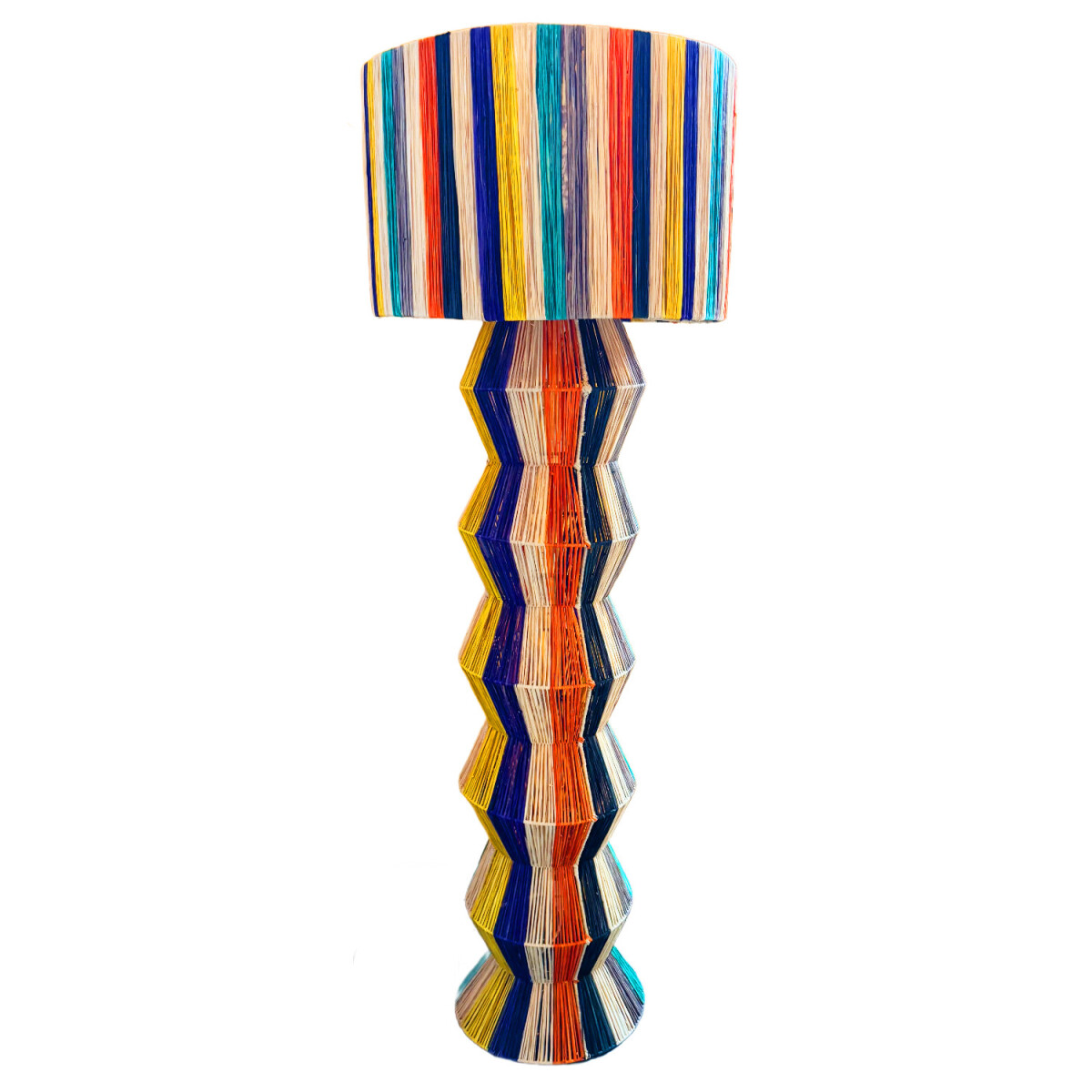 Boho-decoratieve staande lamp Tulum, kle box