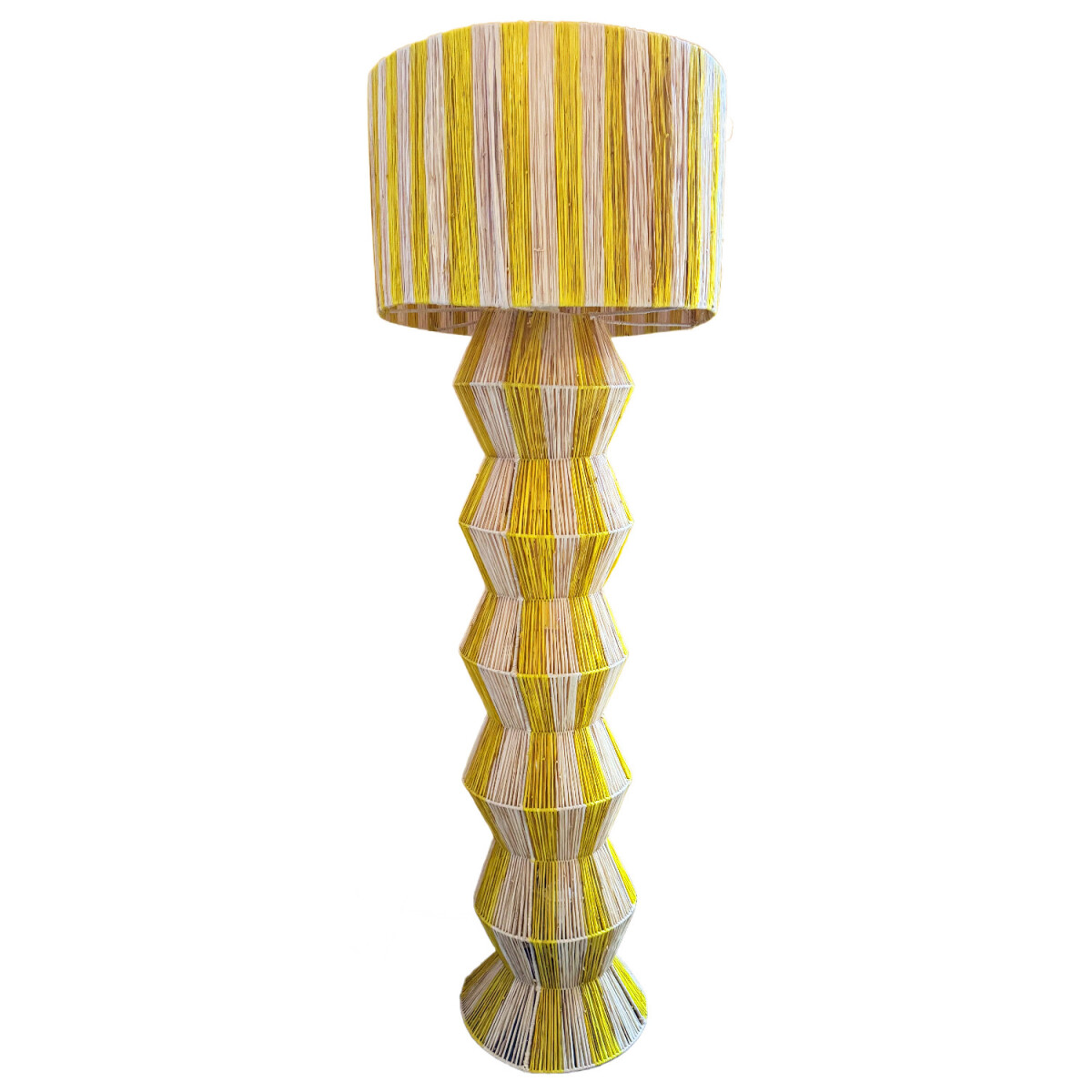 Boho decoratieve staande lamp Tulum beig box