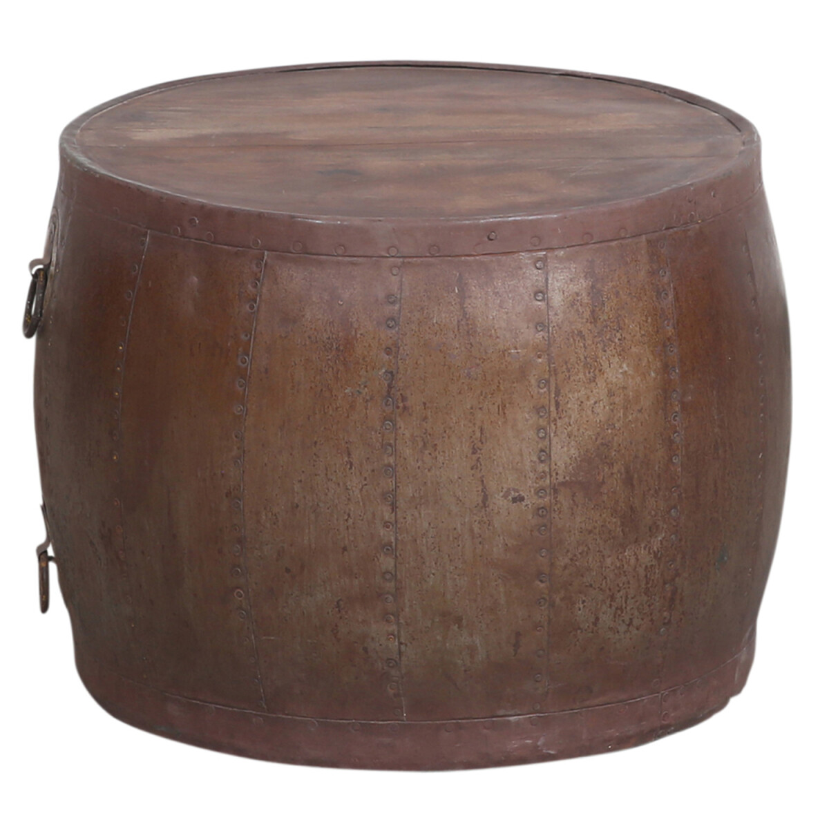 Salontafel Aaltje 54 cm, uniek exemplaar van metaal en hout 