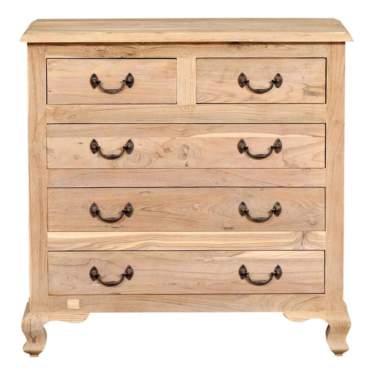 Abetare-ladekast 90 cm, massief hout met box