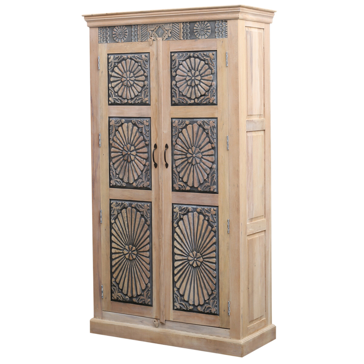 Abilene-kledingkast – massief teak box