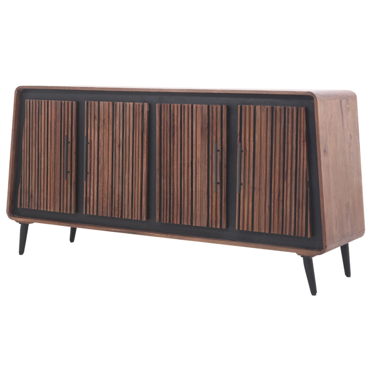 Adelgis-dressoir 160 cm Modern design met lamellenfront